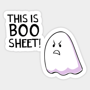 Grumpy Ghost Sticker